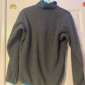 Brand:Patagonia  size: small.  Color: grey and blue